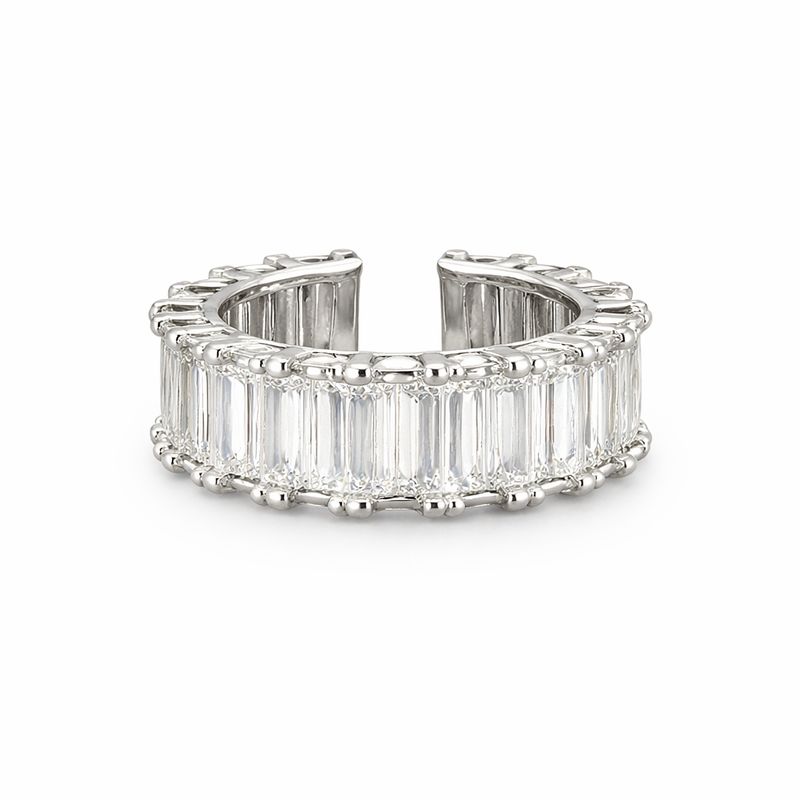 Ear Cuff de Plata con Cristales