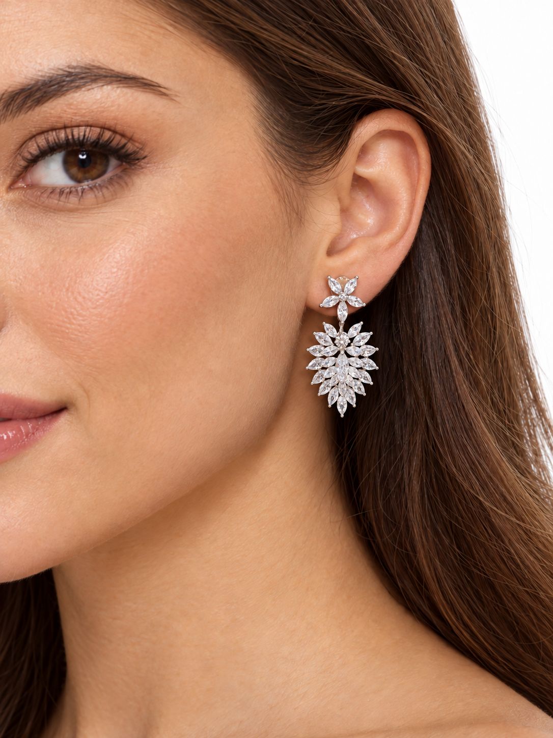 CRYSTAL BLOSSOM EARRINGS