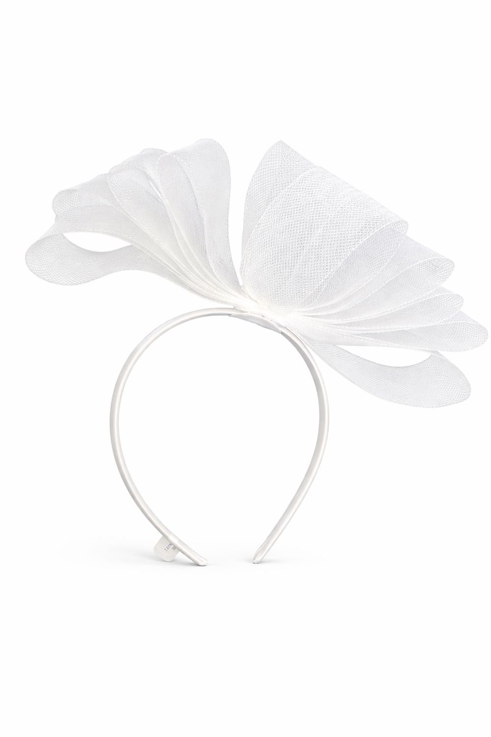 Vincha Blanca de Crin en Forma de Lazo