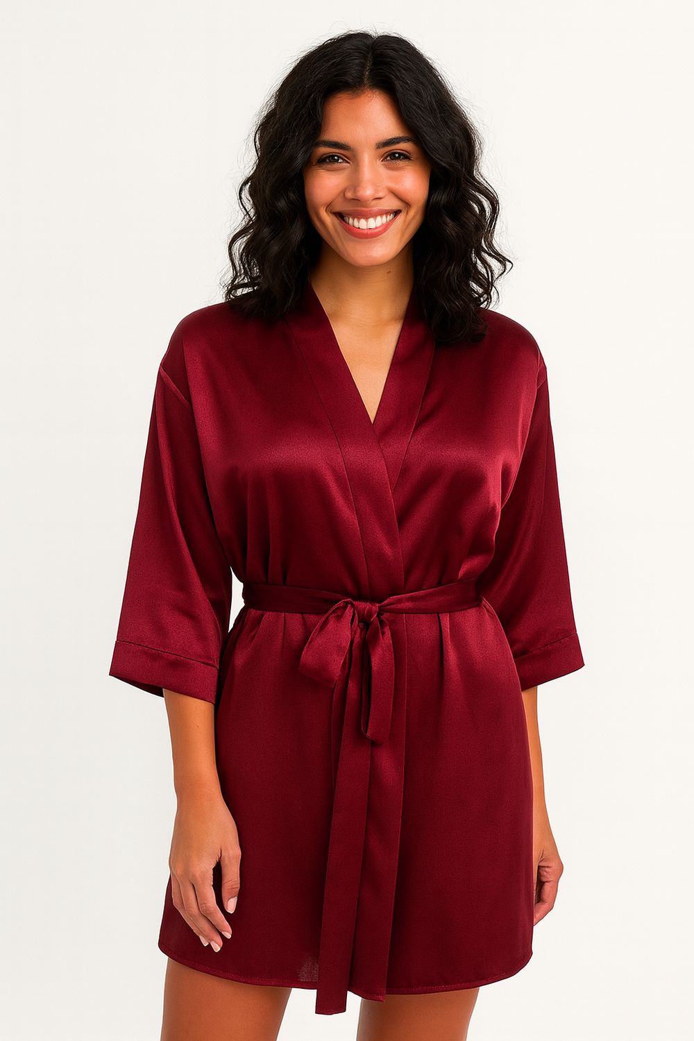 BURGUNDY SATIN