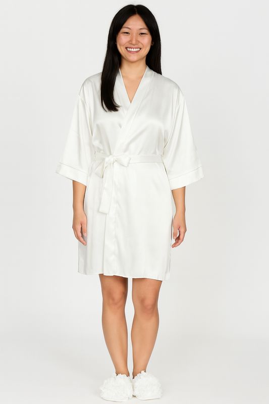 Bata de Satin Pearl Standard para Novia