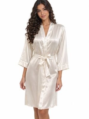 PEARL SATIN ROBE