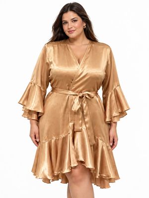 GOLD RUFFLED ROBE