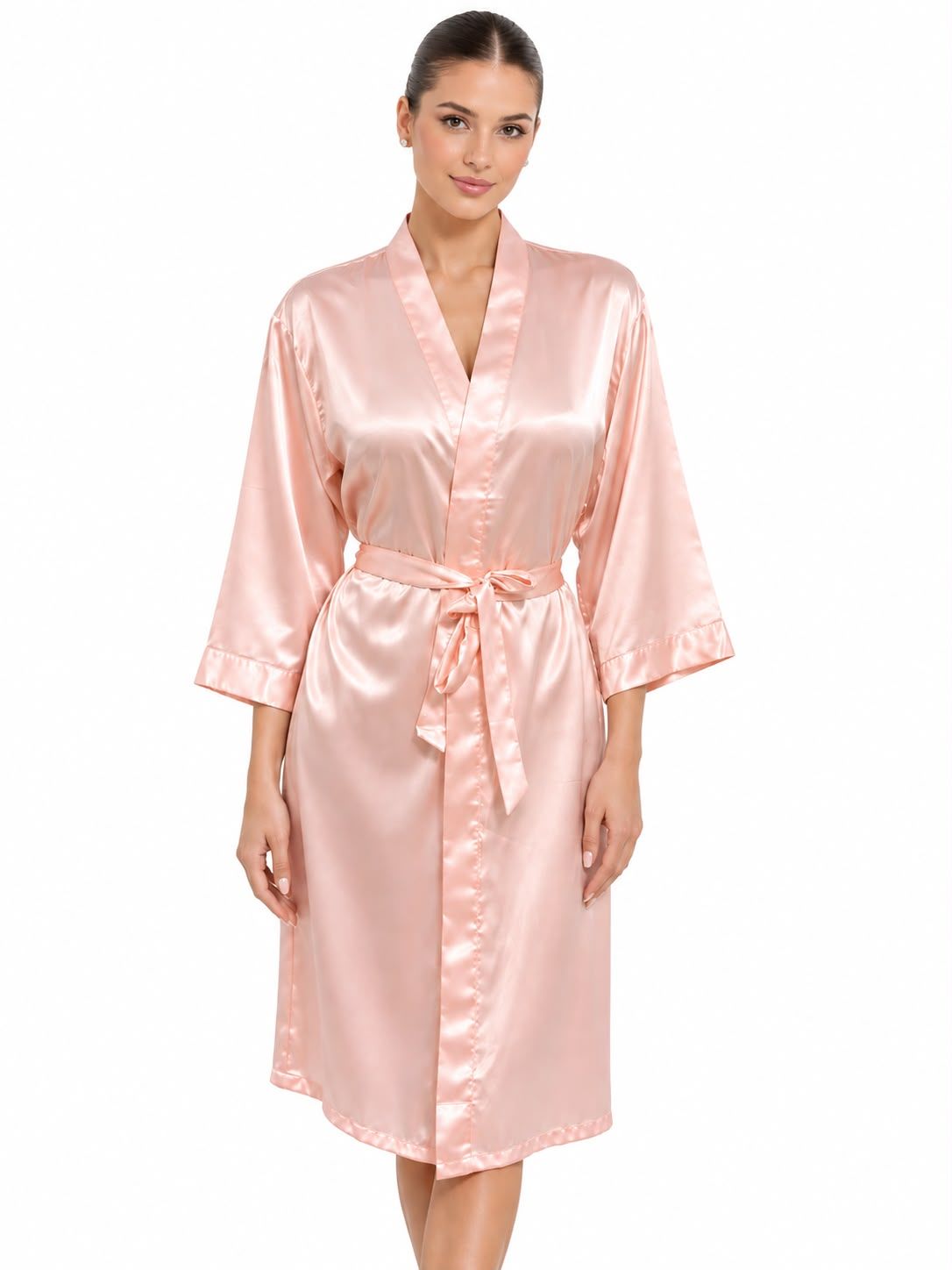 ROSADO CLARO SATIN ROBE