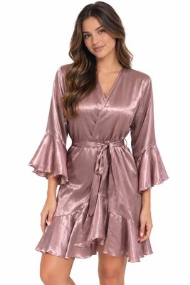 VIZON RUFFLED ROBE