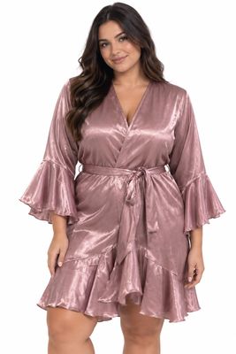 VIZON RUFFLED ROBE