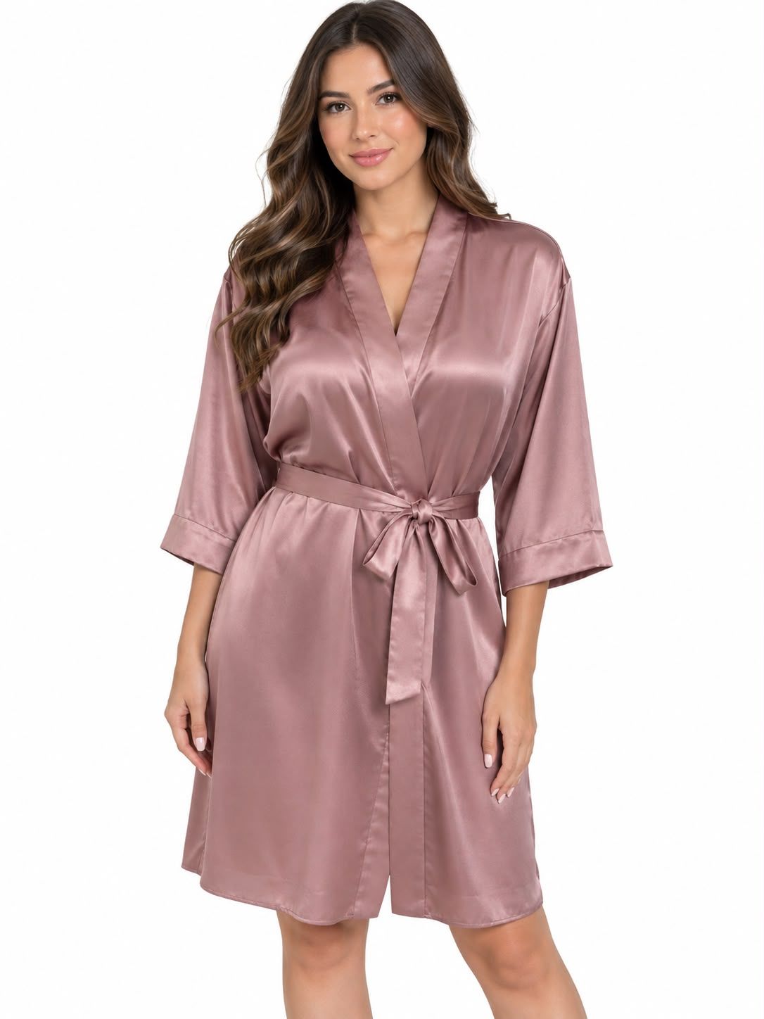 VIZON SATIN ROBE