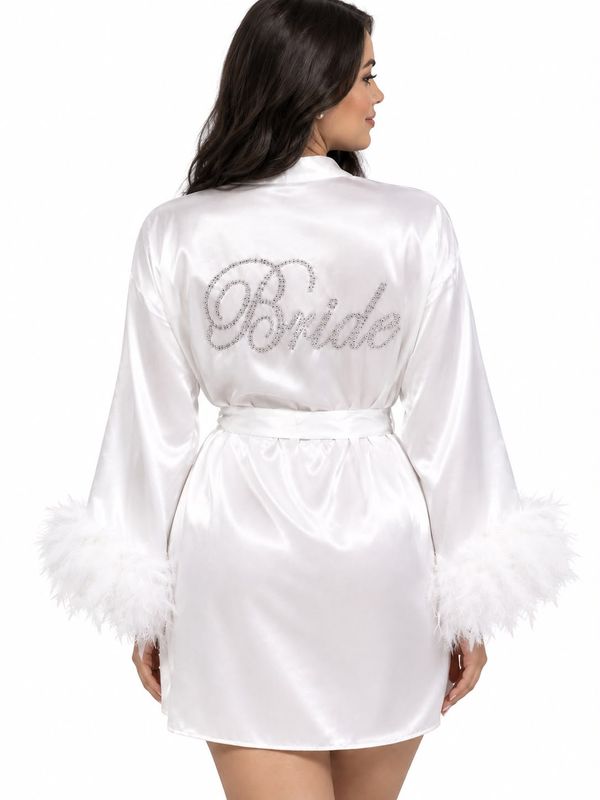 CRYSTAL BRIDE FEATHER ROBE