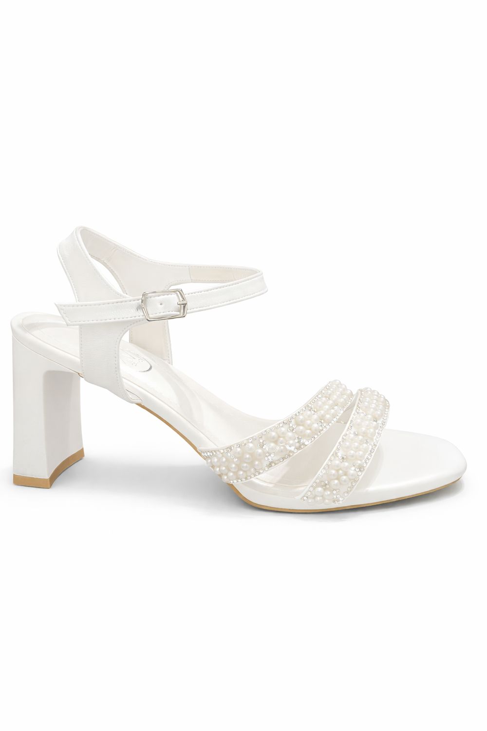 Sandalias con Cristales y Perlas 8cm