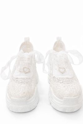 Zapatillas con Lentejuelas Transparentes