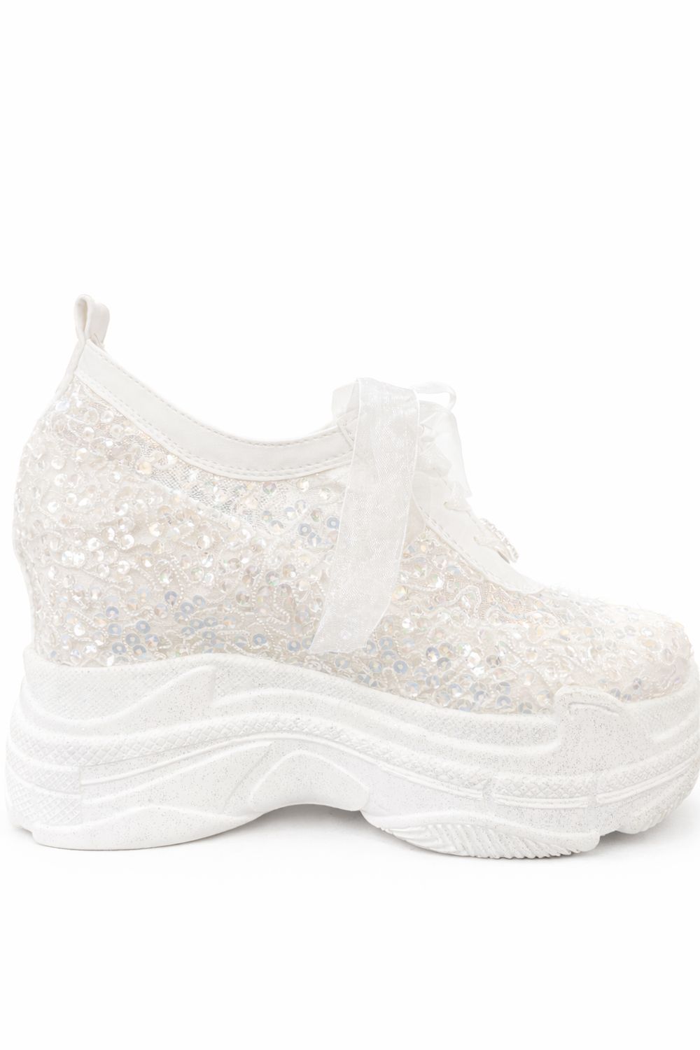 Zapatillas con Lentejuelas Transparentes