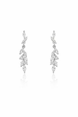 Aretes de Plata con Cristales