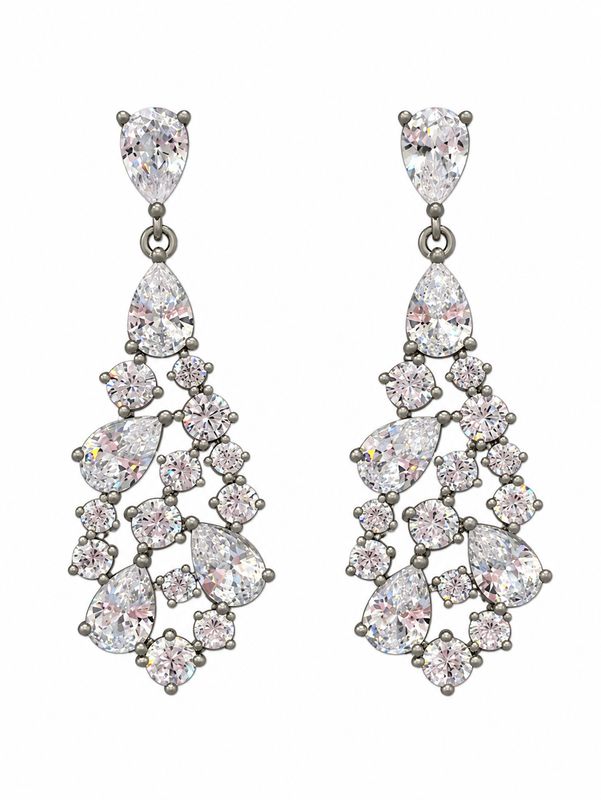 SILVER WATERDROP EARRINGS
