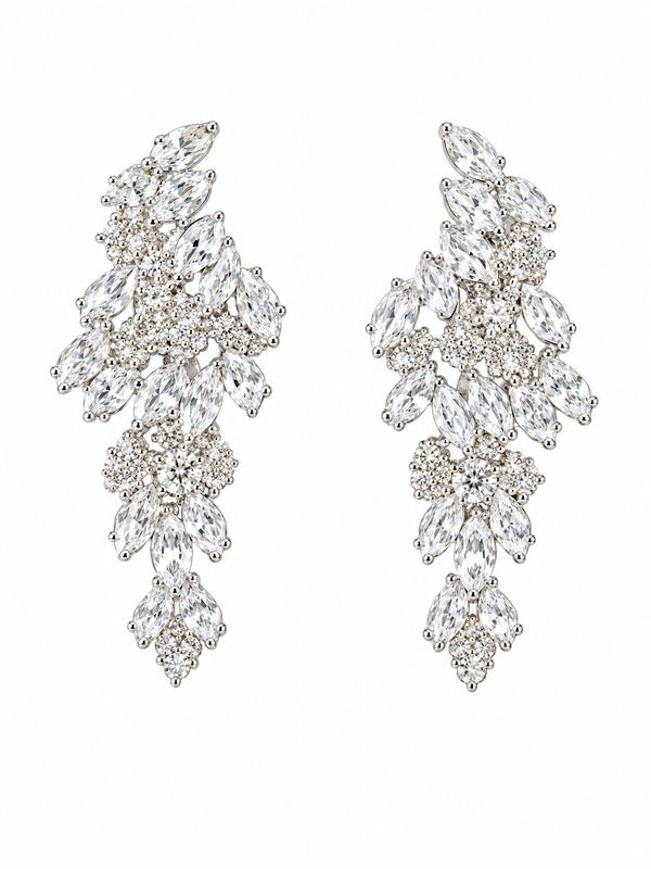 CRYSTAL ANGEL WING EARRINGS