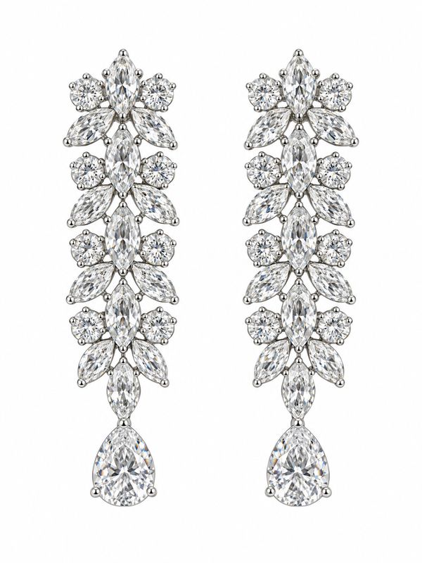 FLORAL DROP DANGLE EARRINGS