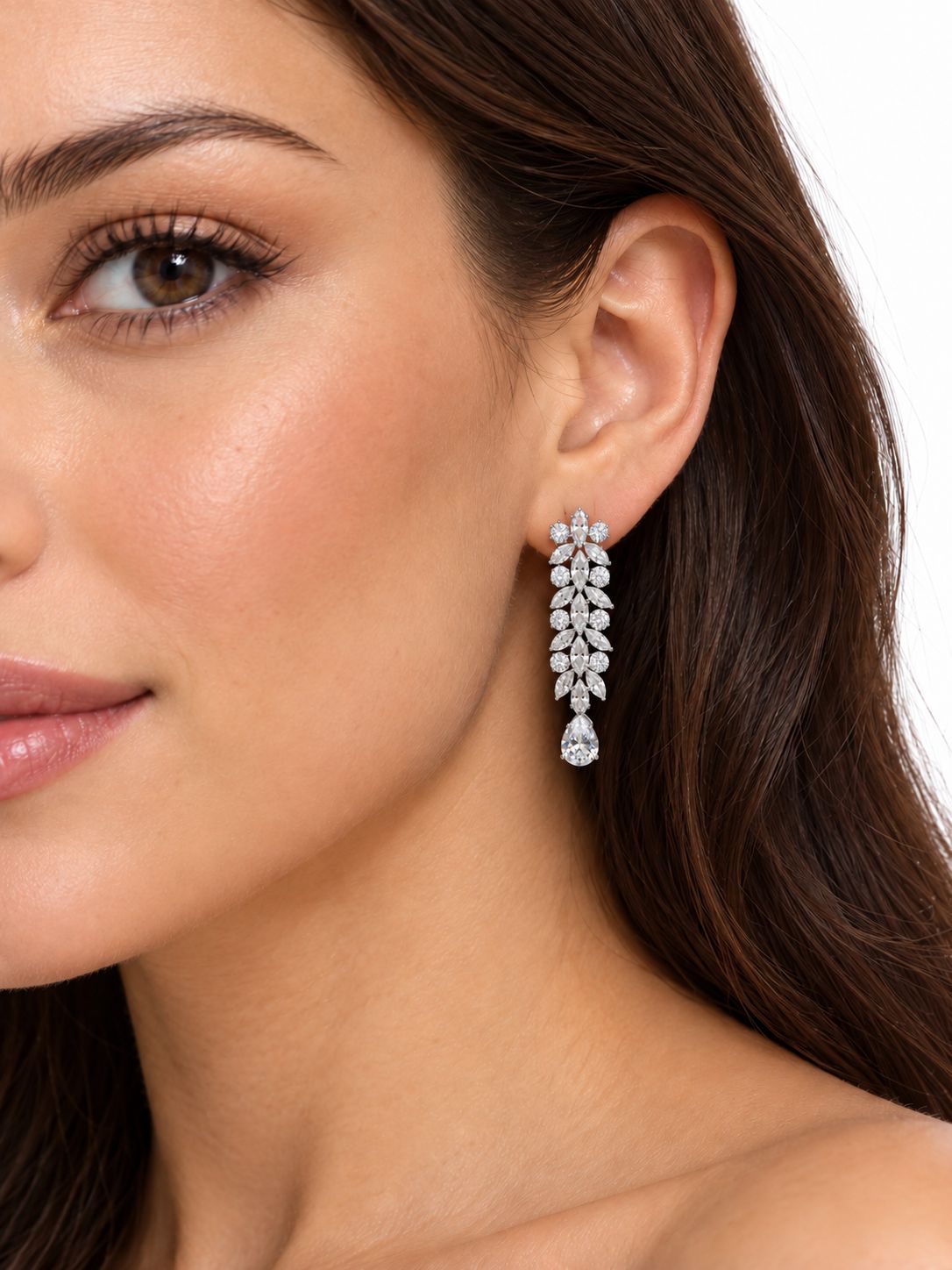 FLORAL DROP DANGLE EARRINGS