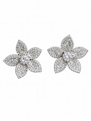 SILVER FLOWER EARRINGS