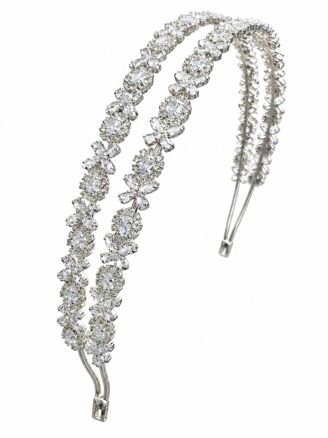 DOUBLE SILVER HEADPIECE