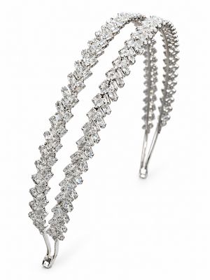 DOUBLE CRYSTAL HEADPIECE