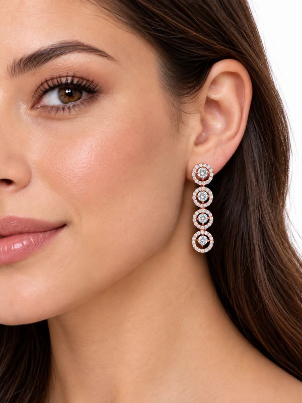 ROSE CASCADE EARRINGS
