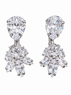 PEAR-CUT CRYSTAL EARRINGS