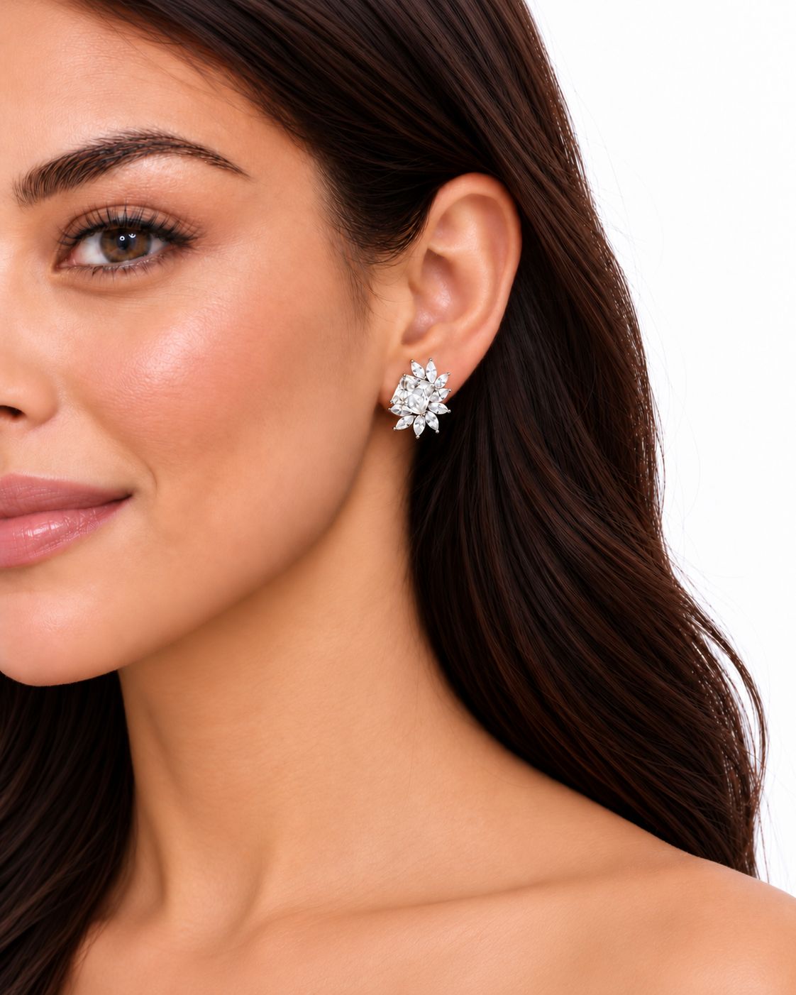MARQUISE CRYSTAL STUD EARRINGS