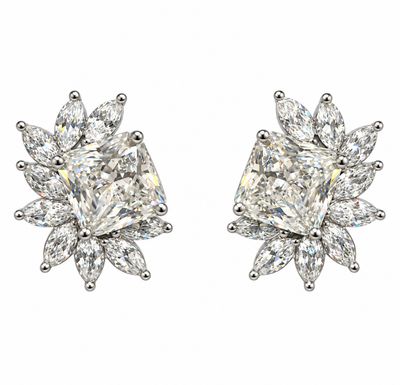 MARQUISE CRYSTAL STUD EARRINGS