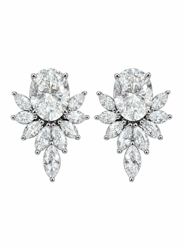 OVAL DROP EARRINGS