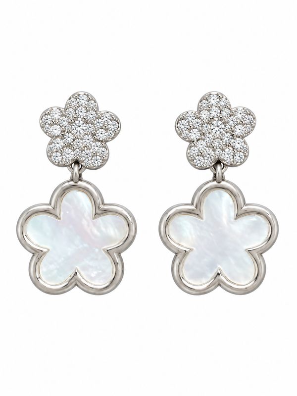 NACRE FLOWER EARRINGS