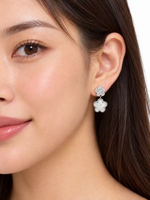 NACRE FLOWER EARRINGS