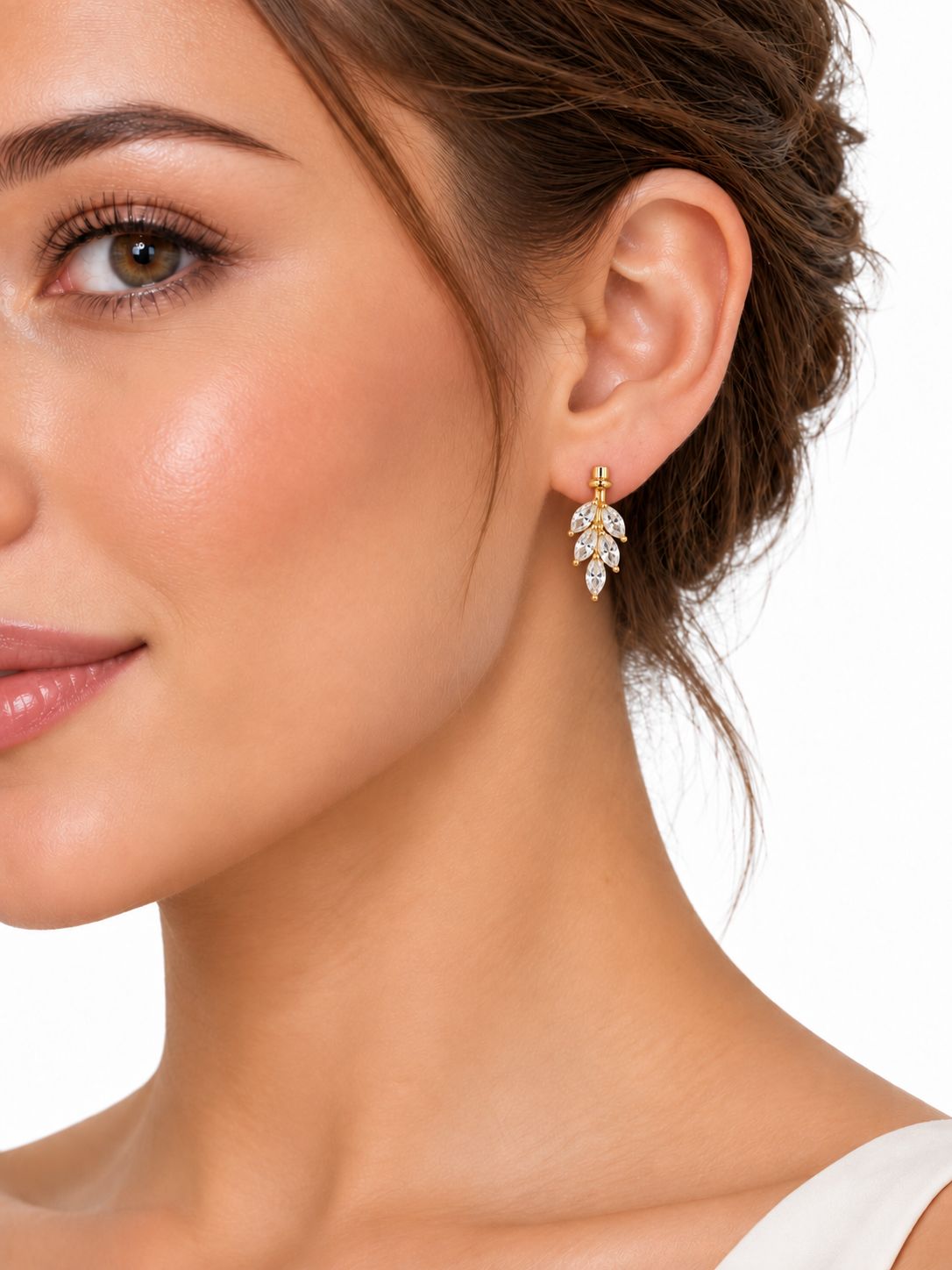 GOLDEN LEAF CASCADE EARRINGS