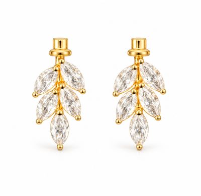 GOLDEN LEAF CASCADE EARRINGS