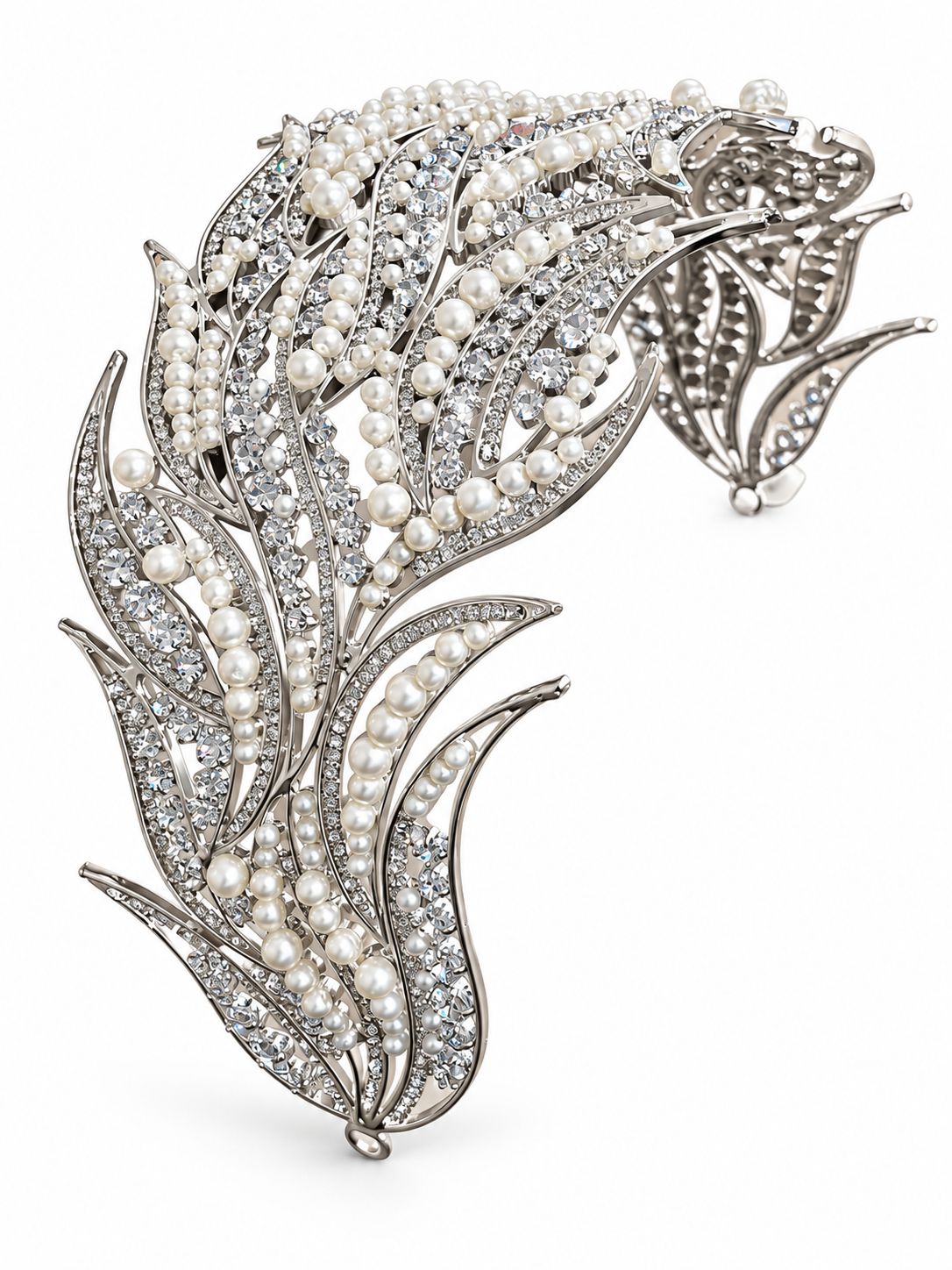 PEARL CRYSTAL WAVES HEADPIECE