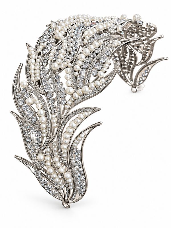 PEARL CRYSTAL WAVES HEADPIECE