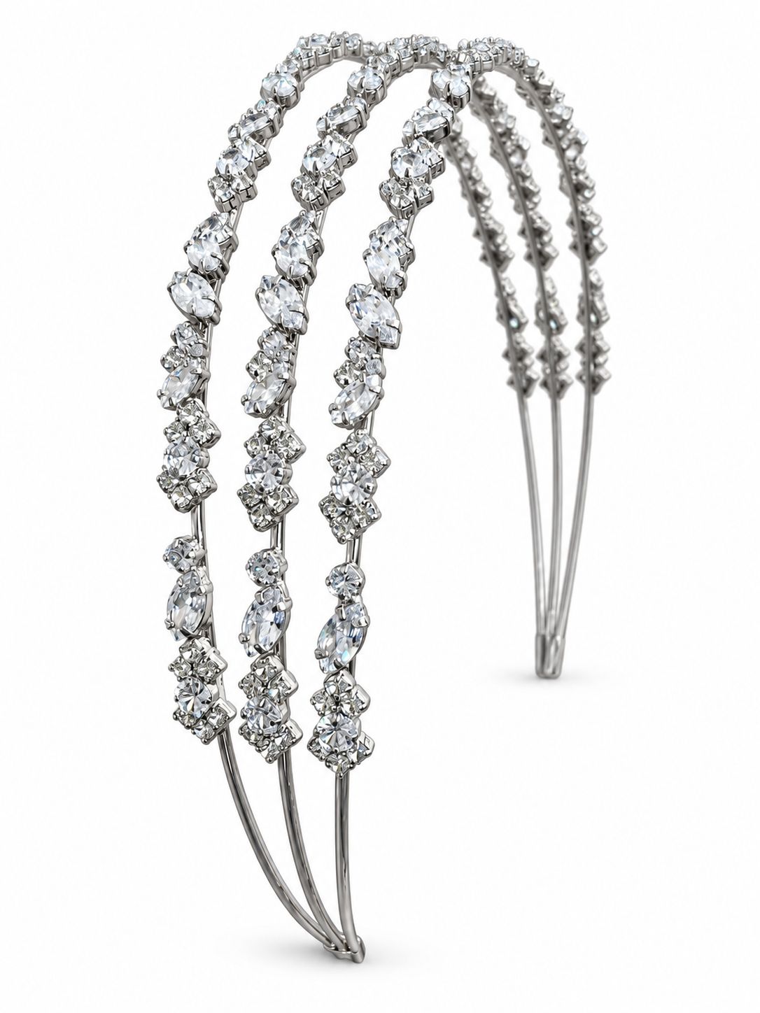 TRIPLE CRYSTAL HEADPIECE