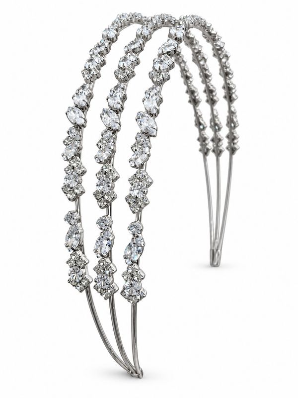 TRIPLE CRYSTAL HEADPIECE