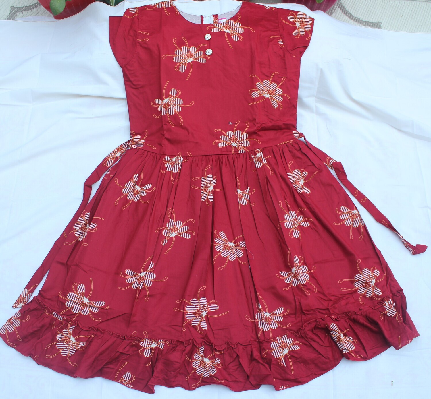 KC23060 Cotton Casual Frocks 14-15years