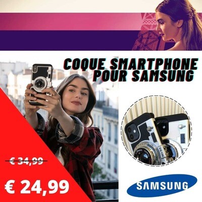 Coque téléphone Emily In Paris look Appareil Photo pour Samsung