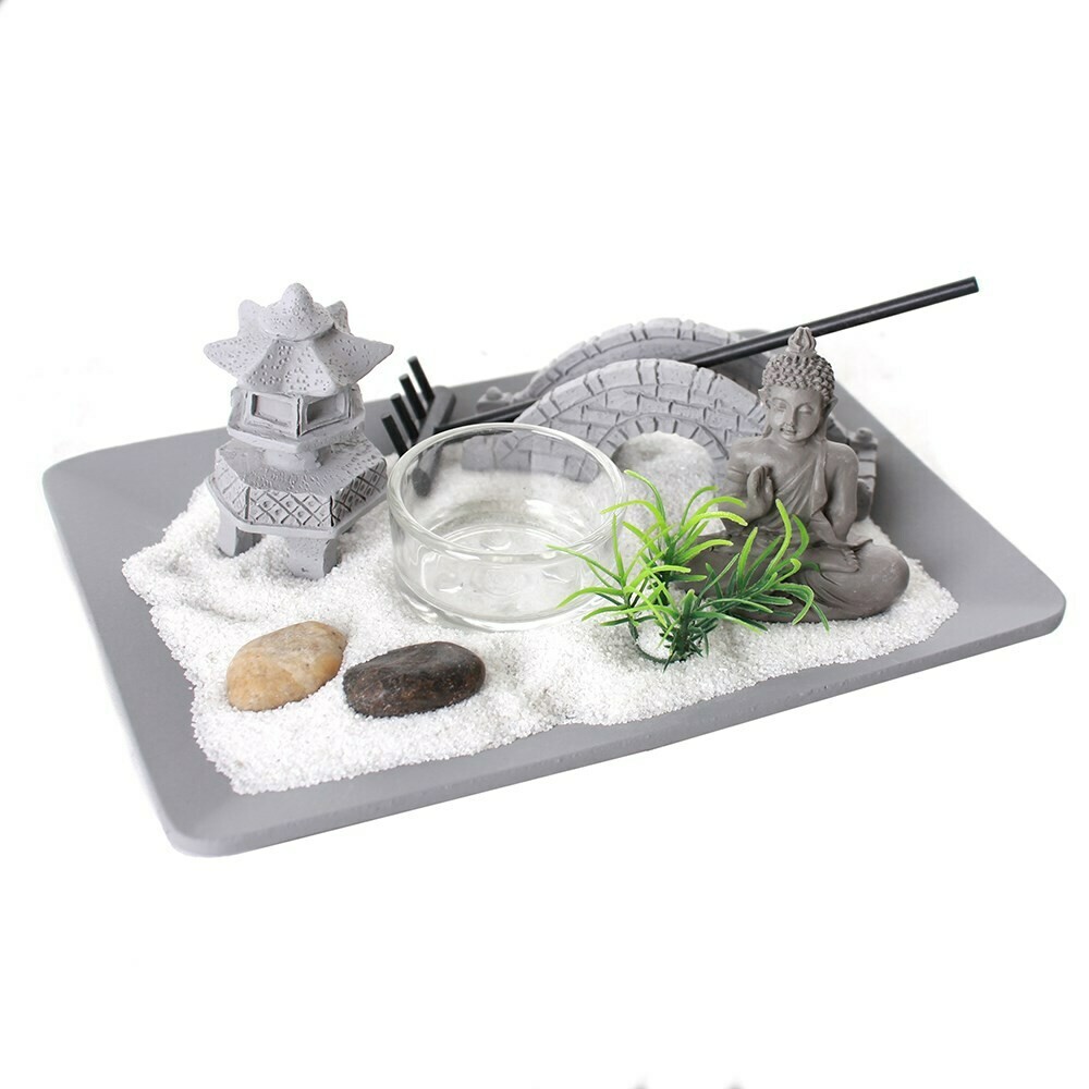 Mini Zen Garden with Tealight Holder