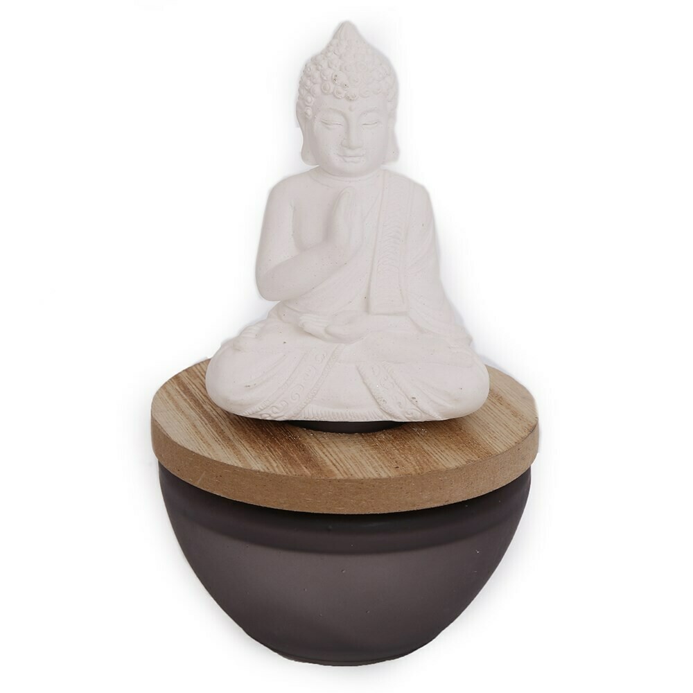 Buddha White Tea & Bamboo 100ml Diffuser Ornament Home Gift