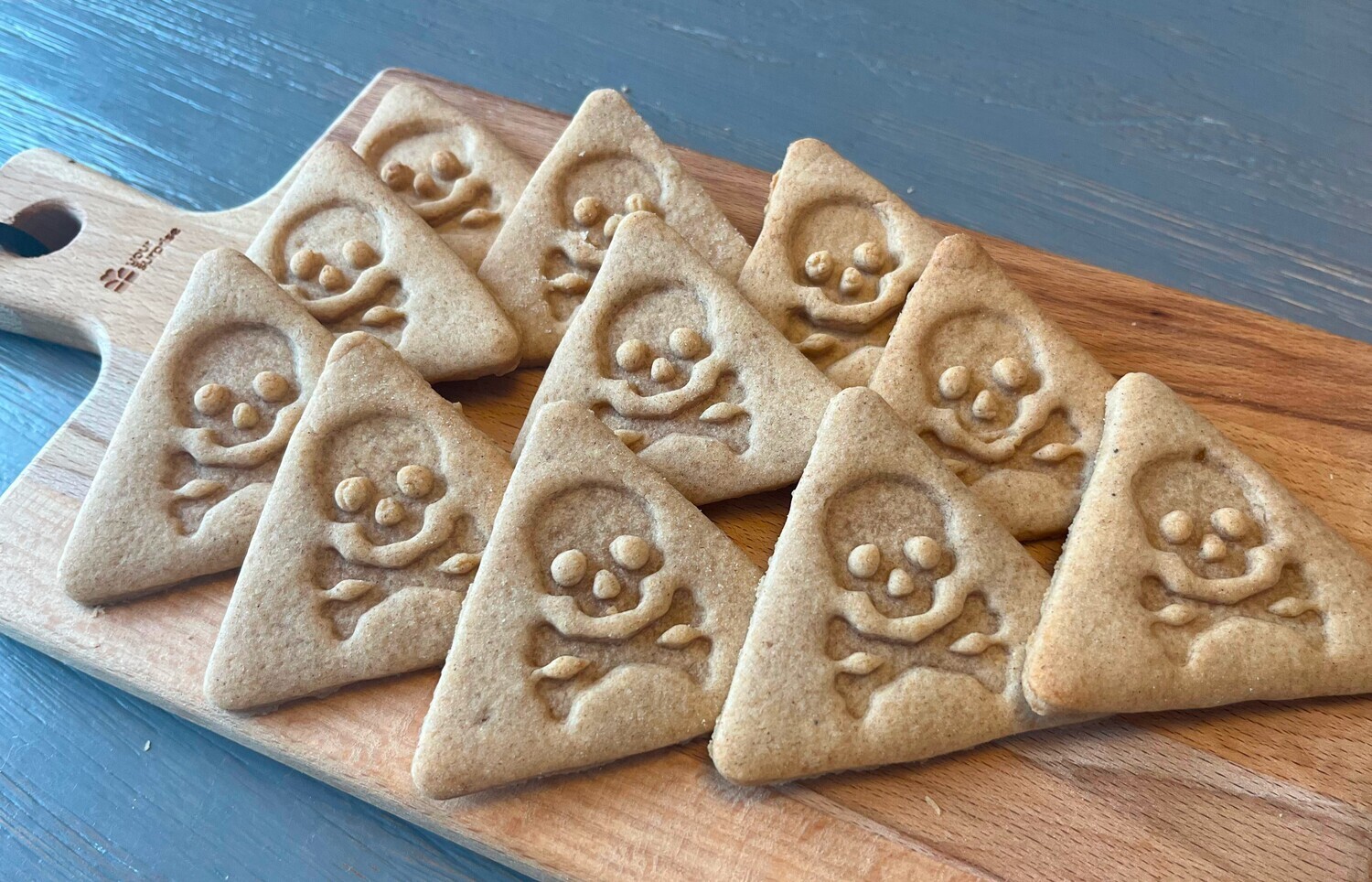 Driehoek des Doods Koekjesvorm - Grappige Doodskop Fondant &amp; Koekjessnijder