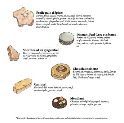 Boîte de biscuits du temps des fêtes