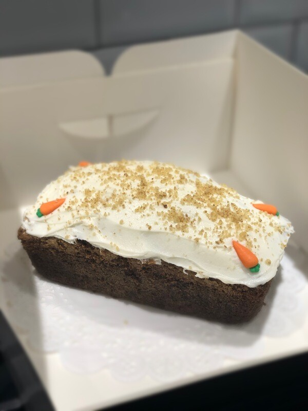 Carrot Loaf With Cream Cheese Frosting