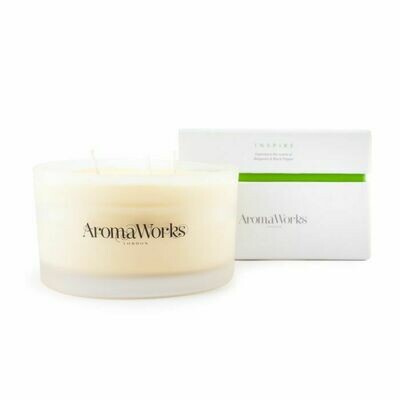 AromaWorks Inspire Candle 3-wick Large Burning Time 40 Hours