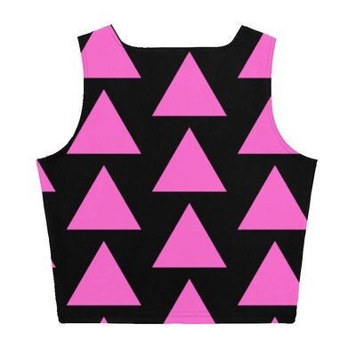 Very Queer Pink Triangle Crop Top