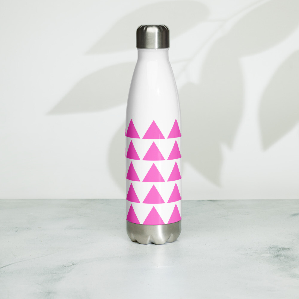 Very Queer Pink Triangle Stainless Steel Water Bottle