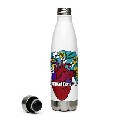 #HannibalDeservesMore Hannibal Fandom Hashtag Stainless Steel Water Bottle