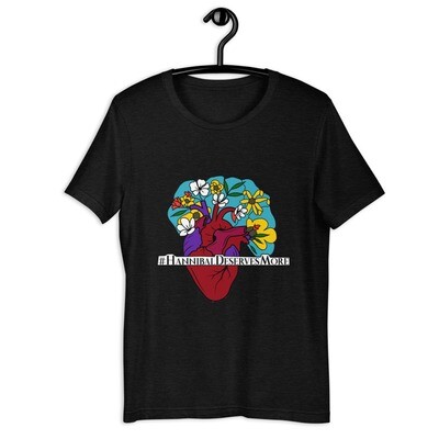 #HannibalDeservesMore Hannibal Fandom Hashtag Short-Sleeve Unisex T-Shirt, Color: Black Heather, Size: XS