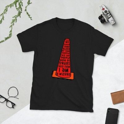 Nandor Drug Blood Wizard Traffic Cone Short-Sleeve Unisex T-Shirt, Color: Black, Size: S