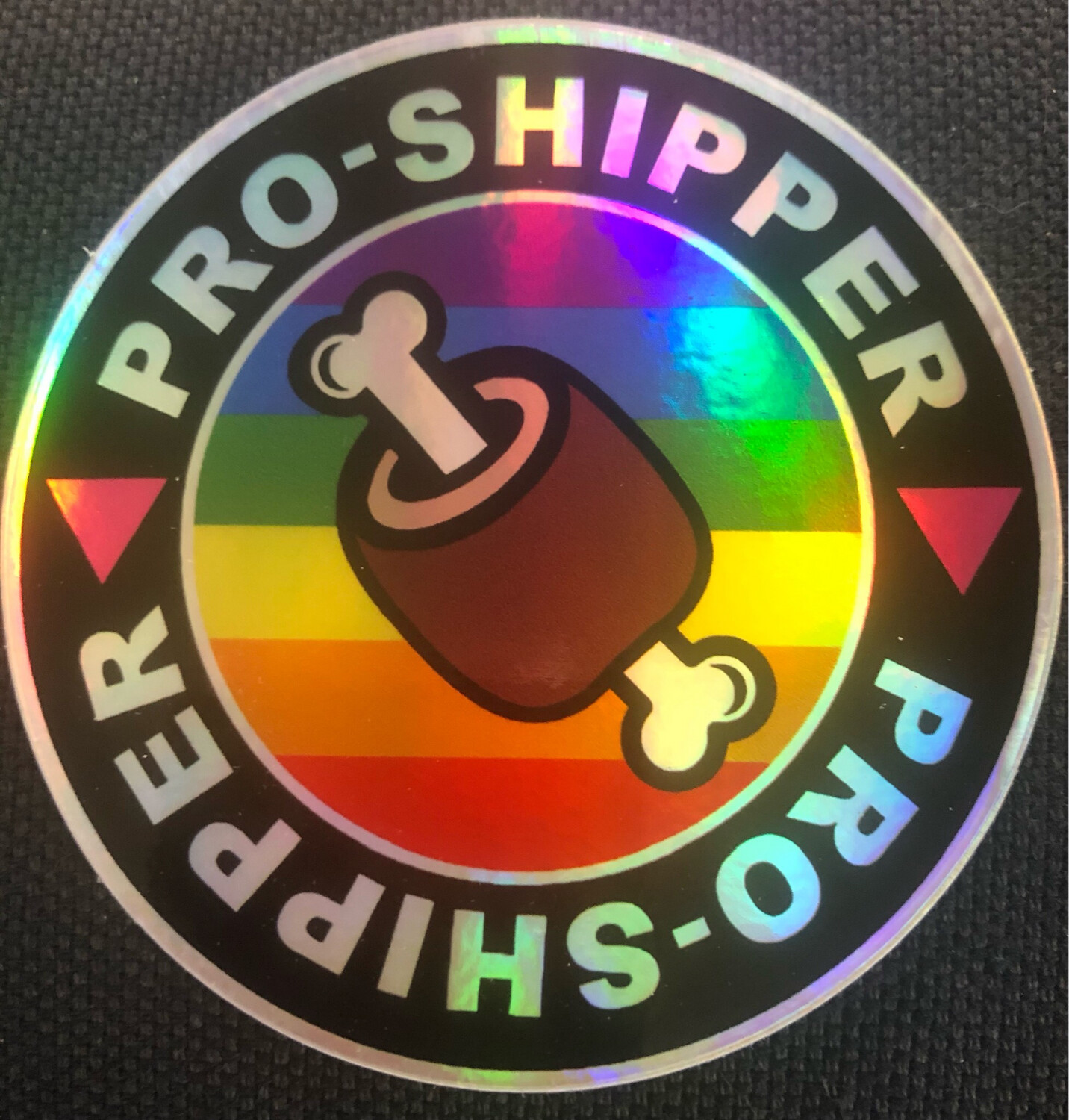 Holographic Pro-Shipper Sticker 3”